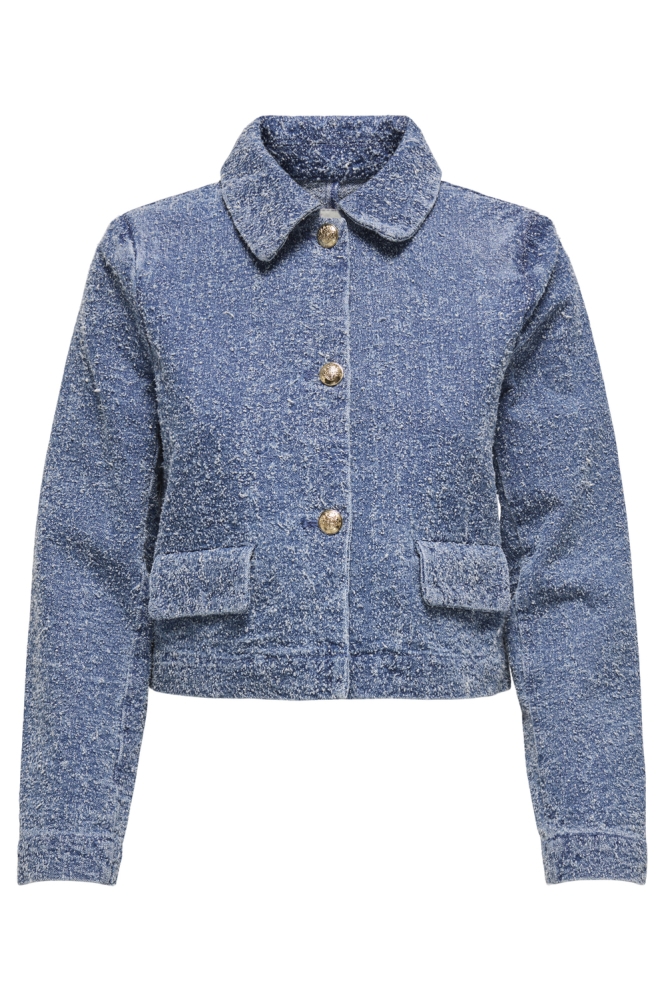 JDYLADY LS SHACKET DNM 15341468 MEDIUM BLUE DENIM